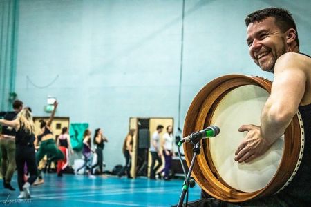 Bodhranspieler Cormac Byrne